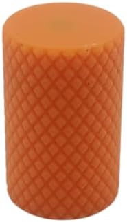 FuelGuard Cap 9/16"-18 Magnetic Gas Inlet Cover Fits Blackstone 17" & 22″ Tabletop Griddle – Bright Orange Knurled Propane Port Protector for Transport & Storage | by Blue Bison Builds