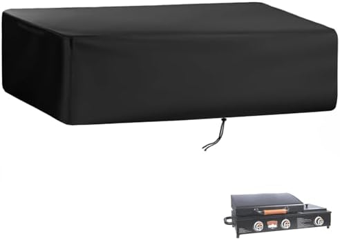 Grill Cover for Blackstone 1860 2225 On The Go Range Top Combo Griddle, Heavy-Duty 600D Tabletop BBQ Cover for Blackstone 22 inch Camping Griddle