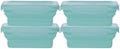 Drip EZ Secondz Collapsible Food Storage Containers – Set of 4, Space-Saving Airtight Meal Prep & Leftover Containers – Microwave, Freezer & Dishwasher Safe, BPA-Free, Locking Lids – Ice Blue