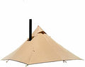 Ultralight Hot Teepee Tent with Stove Jack for 1-2 Person 3.4lb Four-cornered Shape Single Person Tent for Camping Hiking Backpacking - Easy to Set Up