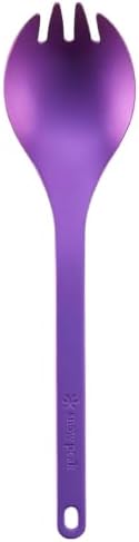 Snow Peak Titanium Spork for Outdoor Use, Portable and Durable, Purple