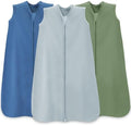 Baby Sleep Sack 0-6 Months, 100% Cotton Wearable Blanket, 0.5 Tog, 3 Pack