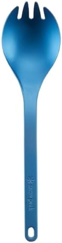 Snow Peak Titanium Spork for Outdoor Use, Portable and Durable, Blue