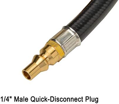Stanbroil 12FT RV Quick Connect Propane Hose with Propane Elbow Adapter
