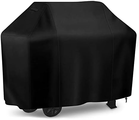iCOVER Grill Cover, 70 inch BBQ Grill Cover for Outdoor Grill, Anti-UV & Fade Resistant Gas Grill Cover, Waterproof Barbecue Grill Covers for Weber, Char-Broil, Nexgrill and More, Black