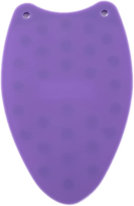 The Quilted Bear Mini Iron Rest - Silicone Heat Resistant Mat for Stress-Free Crafting, Sewing & Quilting Supplies - Durable and Protective Surface for Mini Iron (Purple)