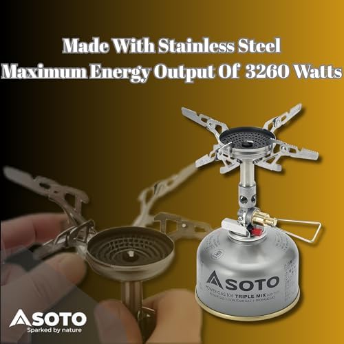 SOTO WindMaster Backpacking Stove with 4Flex, Canister Not Included