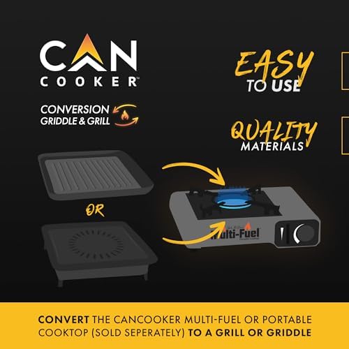 CanCooker Portable Conversion Grill Top | Black 12x12x3