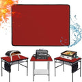 Heat Resistant Mats for Countertop fits Tabletop Grill, 25x19x0.04in, Red