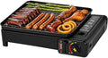Portable Butane Stove Dual Fuel Gas BBQ Grill with Case & Stainless Grate