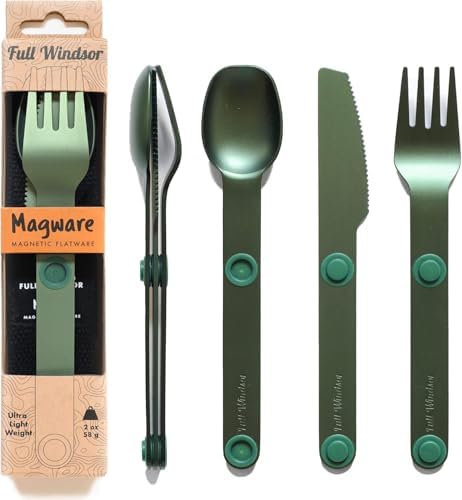 FULL WiNDSOR - MAGWARE Magnetic Travel Camping Cutlery Utensils Set