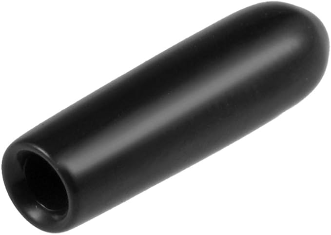 uxcell 20pcs Rubber End Caps 1/8"(3mm) ID Vinyl Round Tube Bolt Cap Cover Thread Protectors Black