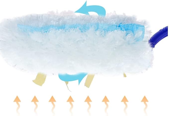 360 Degree Dusters Multi Surface Duster Refills Kit Extender Handle (1 Long Handle to + 1 Short Handle + 12 Duster Refills)