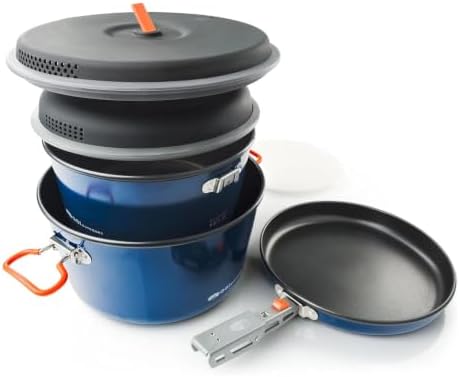 GSI Outdoors Bugaboo Base Camper Cookset, Ceramic, Small to Large