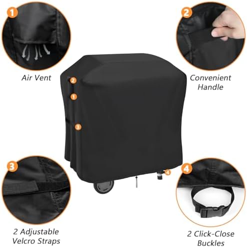 33" Grill Cover for Charbroil Bistro Pro Electric Grill & Griddle