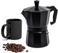 Mixpresso 3 Cup Moka Pot Stovetop Espresso Maker, Italian Cuban Coffee Pot