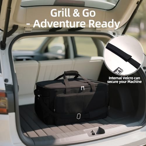 Grill Carry Bag for Cuisinart CGG-306 Tabletop Grill with Pockets, Bag Only