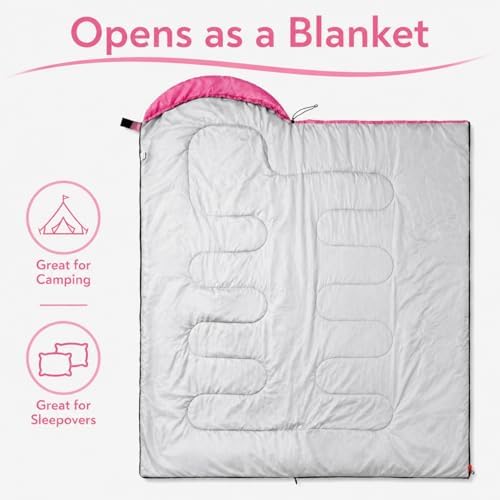 Sleeping Bags for Adults & Kids - Lightweight Camping Sleeping Bag