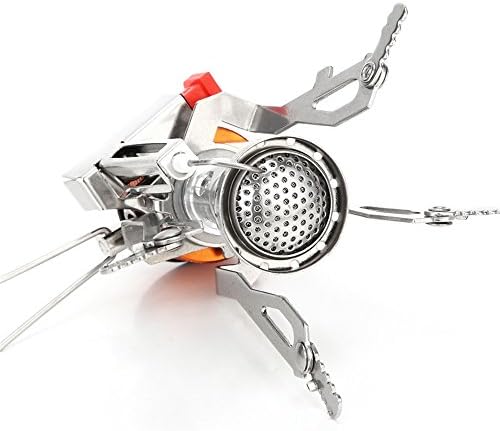 AOTU Portable Camping Stoves Backpacking Stove with Piezo Ignition Stable Support Wind-Resistance Camp Stove for Outdoor Camping Hiking Cooking