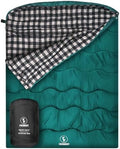 0 Degree Cotton Flannel Double Sleeping Bag for Adults