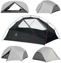 ATEPA Voyage 1-2 Backpacking Tent, Ultralight 20D SilNylon 4 Season Camping Tent, 4000mm Waterproof Freestanding Tent with Expandable Vestibule for Hiking, Bikepacking & Mountaineering