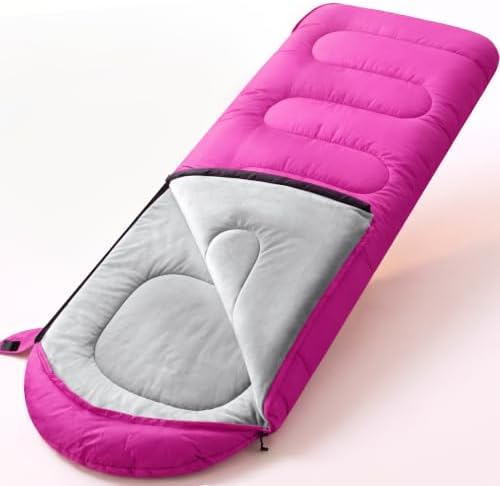 FARLAND Sleeping Bags for Adults Cold Weather & Camping, Fleece-Lined