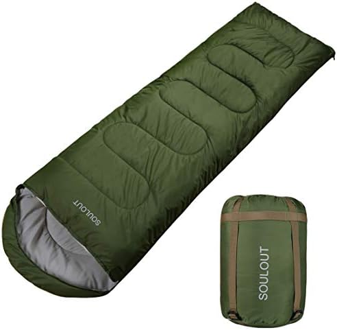 SOULOUT 3-4 Season Sleeping Bag for Adults & Teens - Camping