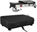 EVRBUL Table Top Grill Cover Compatible with Royal Gourmet PD1305H 3-in-1 Grill Griddle Combo, Waterproof Heavy Duty 600D Portable Griddle Cover 33"L×20.5"W×9.5"H, Windproof Tabletop BBQ Grill Cover
