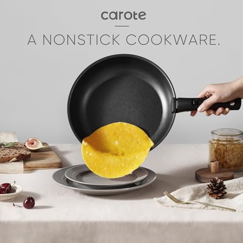 CAROTE 19pcs Pots and Pans Set Non Stick, Detachable Handle Cookware
