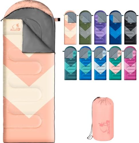 Sleeping Bag for Adults, Lightweight Waterproof 3 Season Camping