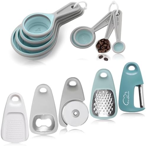 Kitchen Gadgets Set 13 Piece, Essentials for Kitchen RV Camper, Blue