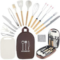 Camping Cooking Utensils Set, Silicone Cookware for Travel BBQ