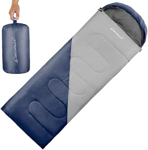 Clostnature Lightweight Camping Sleeping Bag for Adults and Kids(3/4.2Lb)