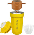 ZK&HX LIFE 13oz Camping Coffee Makers Pour Over Coffee Maker set,Camp Pour Over Set,Portable Tea Infuser for Loose Leaf Tea,Mug for Travel,Office,Backpacking,On the GO