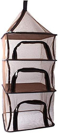 Desy & Feeci Camping Dry Net-4 Layer Outdoor Hanging Foldable Drying Rack, Camping Organizer Mesh Dryer Storage for Home Picnic BBQ Tableware/Dishes/Food/Vegetables/Fruit/Clothing