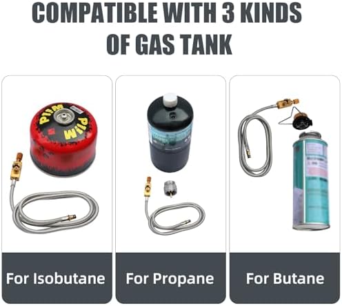 Single Burner Propane Stove, Wind-Guard Camping Stove, Automatic Ignition Propane Burner for Outdoor Cooking