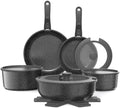YASHE 15Pcs Nonstick Pots and Pans Set with Removable Handle, Oven Safe