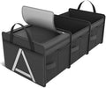 K KNODEL Trunk Organizer Storage with Cooler for Car and SUV Medium, Black