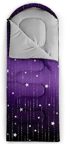 QOOMO Camping Sleeping Bags,3 Season Warm & Cool Weather,Lightweight,Waterproof Sleeping Bags for Adults & Kids,Traveling,and Outdoors,Camping Gear Equipment