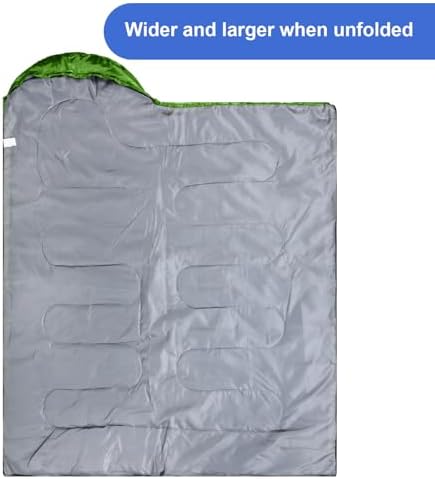 Tudomro 2 Pcs Camping Sleeping Bag for Adults Lightweight Packable Waterproof Camping Gear Equipment to Keep Warm for Outdoor Backpacking Hiking Travel