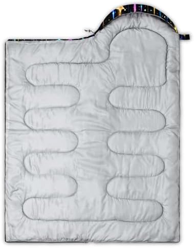 QOOMO Camping Sleeping Bags,3 Season Warm & Cool Weather,Lightweight,Waterproof Sleeping Bags for Adults & Kids,Traveling,and Outdoors,Camping Gear Equipment