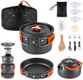 aiGear Camping Cookware with Pot Pan Kettle Cutlery Tableware 1-2 People
