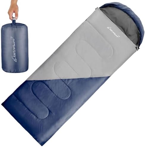 Clostnature Lightweight Camping Sleeping Bag for Adults and Kids(3/4.2LB)