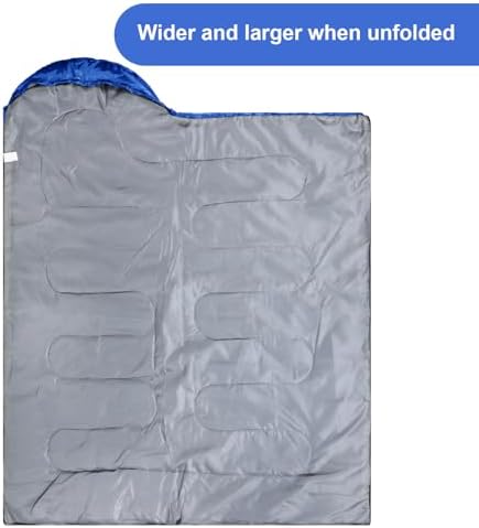 Tudomro 2 Pcs Camping Sleeping Bag for Adults Lightweight Packable Waterproof Camping Gear Equipment to Keep Warm for Outdoor Backpacking Hiking Travel