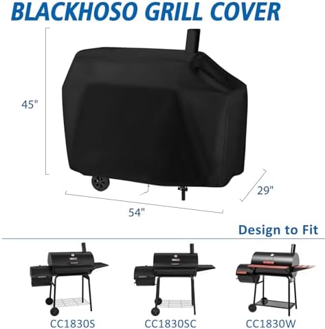 Grills Cover for Royal Gourmet CC1830W 30 Barrel Charcoal