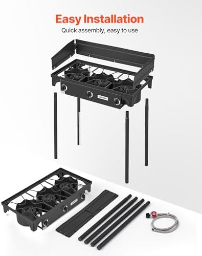 VEVOR Outdoor Propane Gas Stove, Propane LPG Gas Camping Stove,