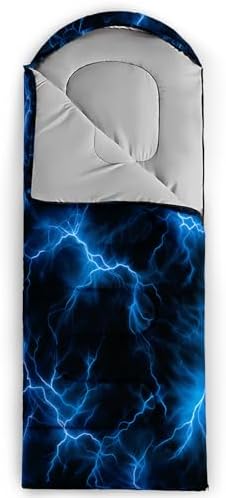 QOOMO Camping Sleeping Bags,3 Season Warm & Cool Weather,Lightweight,Waterproof Sleeping Bags for Adults & Kids,Traveling,and Outdoors,Camping Gear Equipment
