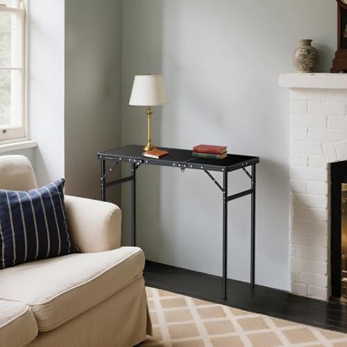 Anbte 3ft Tri-fold Camping Table, 3 Adjustable Height Max 29.5", 35" x 16"