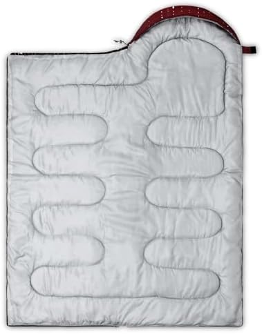 QOOMO Camping Sleeping Bags,3 Season Warm & Cool Weather,Lightweight,Waterproof Sleeping Bags for Adults & Kids,Traveling,and Outdoors,Camping Gear Equipment
