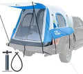 JOYTUTUS Inflatable Truck Bed Tent 5.5-6.5FT with Awning, Includes Air Pump for Quick 30S Setup, Dual-use Pickup or Camping Tent for 2 Person, Truck Tent with Waterproof Roof Shade and 3 Windows